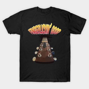 Funny Retro Electric Guitar Graphic Design and Guitarist T-Shirt